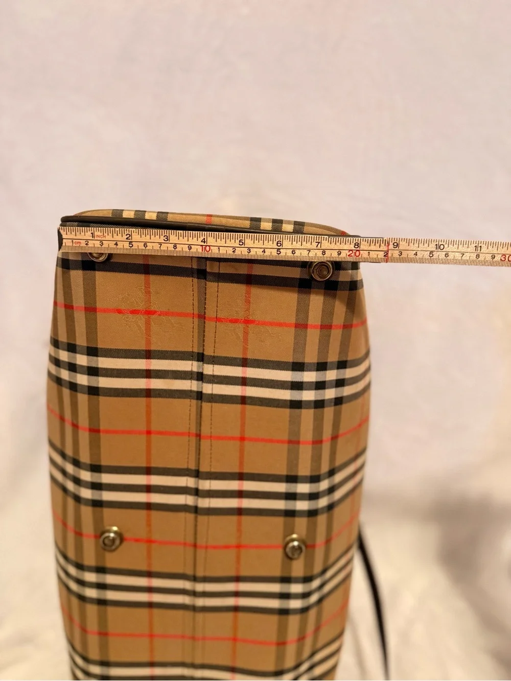 Burberry Boston Travel Bag With Removable Adjustable Strap And Lock And Key